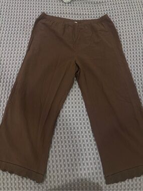 American Eagle Outfitters Brown Elastic Waist Pants